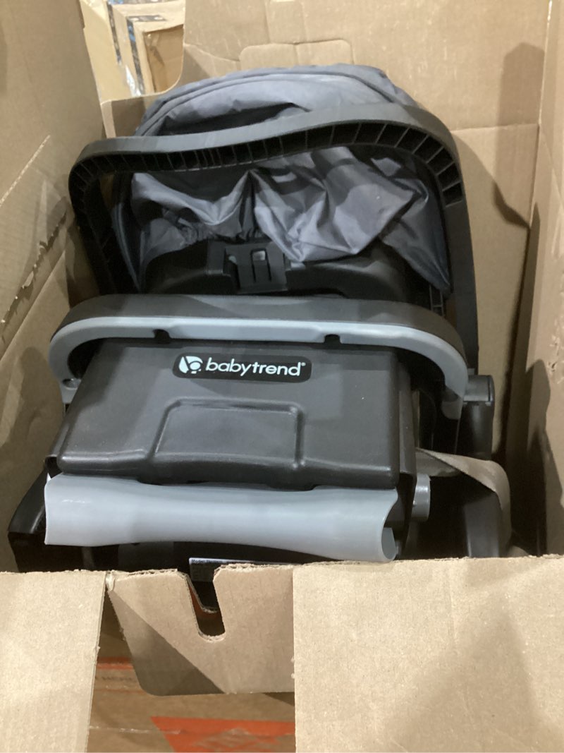 baby trend passport® cargo stroller travel system with ez-lift™ plus infant car seat, grey bamboo