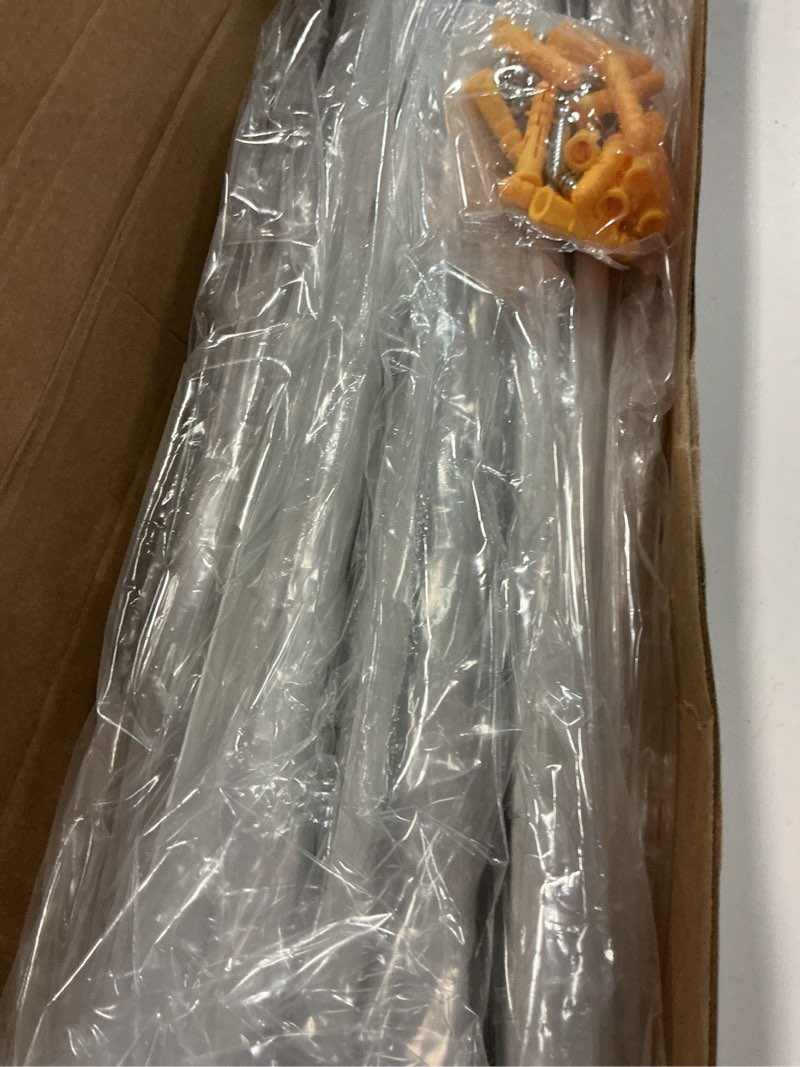 Condition photo showing Good Condition for 12 Pack Support Brackets for Wire Shelving,16 Inch Fixed Mount Shelf Support Bracket Wire Shelves,White Wire Shelving Support Brackets 16 Inch with Anchors and Pins