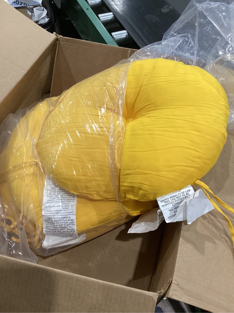 Condition photo showing Good Condition for incomplete ))lovtex bistro chair cushions, outdoor round chair cushions 15 inch, waterproof round outdoor cushions with ties, yellow outdooronli 3 chair cushions for patio furniture yellow only3 count (pack of 1)