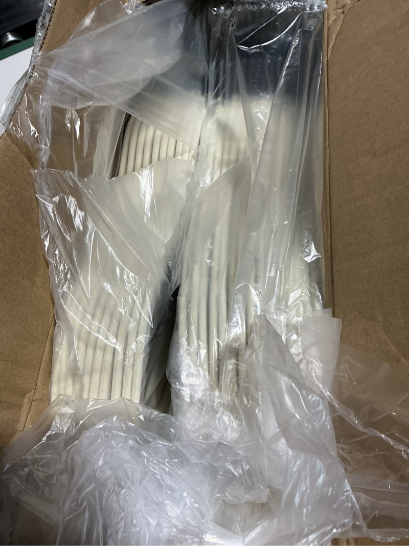 Condition photo showing Good Condition for Zober Velvet Hangers 50 Pack - Heavy Duty Ivory Hangers for Coats, Pants & Dress Clothes - Non Slip Clothes Hanger Set - Space Saving Felt Hangers for Clothing