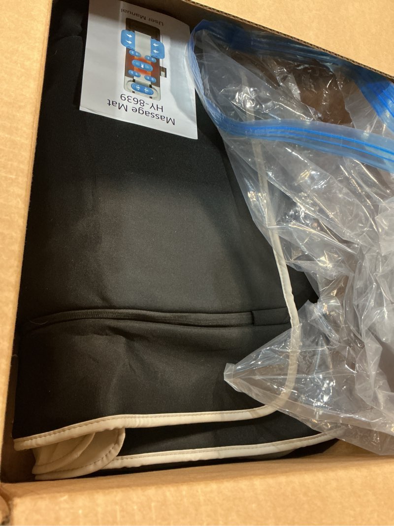 Condition photo showing Good Condition for Full Body Massage Mat, 3D Body Stretching & Lumbar Traction, Back Heating, Traction Up & Down, Curve Stretch, Twist Left & Right, 4 Modes 3 Intensities 3 Heat Levels, PU Leather, Foldable, Fit 5'1-6'0