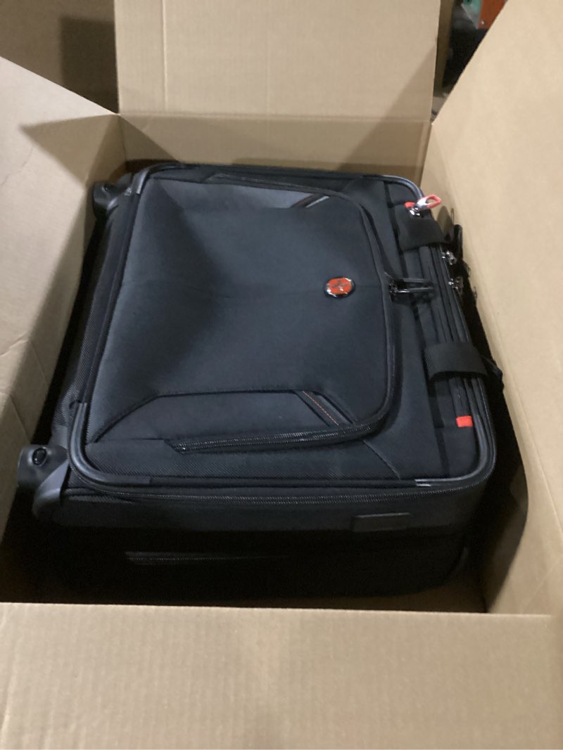 Condition photo showing Good Condition for star cloud Rigid Frame Roling Laptop Bag on Wheels, Rolling Briefcase with USB & Type-C Charging Port,Water Resistant Rolling Computer Bag for 17.3 Inch Laptop, Work Travel and Business