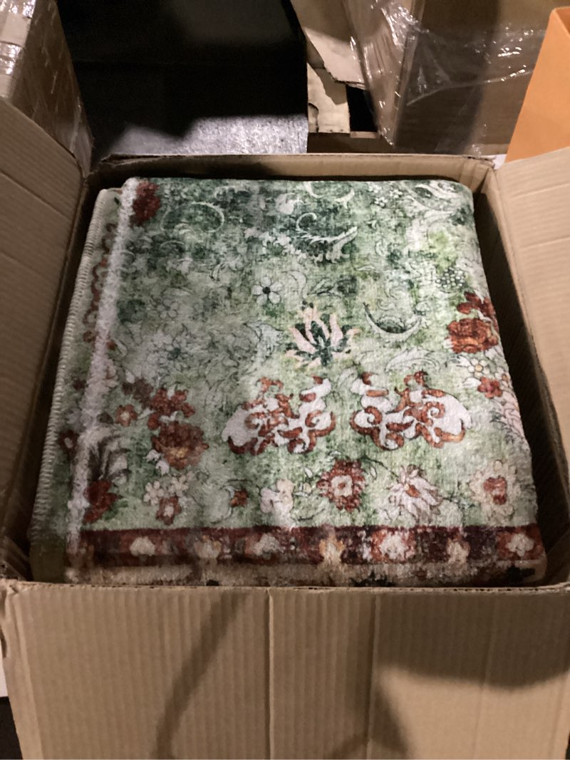 small rugs 2x3,green rug for entryway bathroom bedroom kitchen entrance doormat,boho vintage bohemian distressed washable oriental accent floor throw carpet non slip