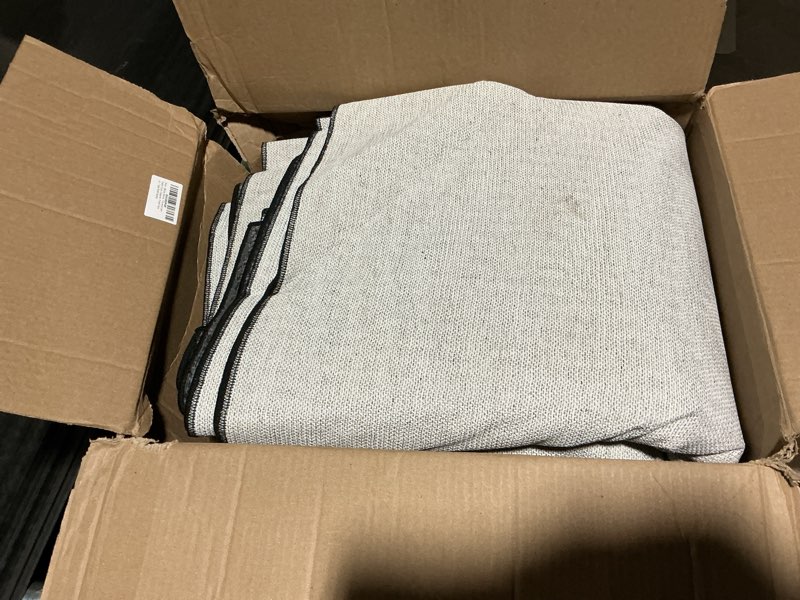 Condition photo showing Good Condition for Lahome Area Rugs 9x12 Living Room Soft Large Rugs for Bedroom, Boho Black Dining Room Rug, Distressed Non Slip Low Pile Carpet for Indoor Home Office(9'x12', Black/Grey) 9' x 12' (Rectangular) Black/Grey