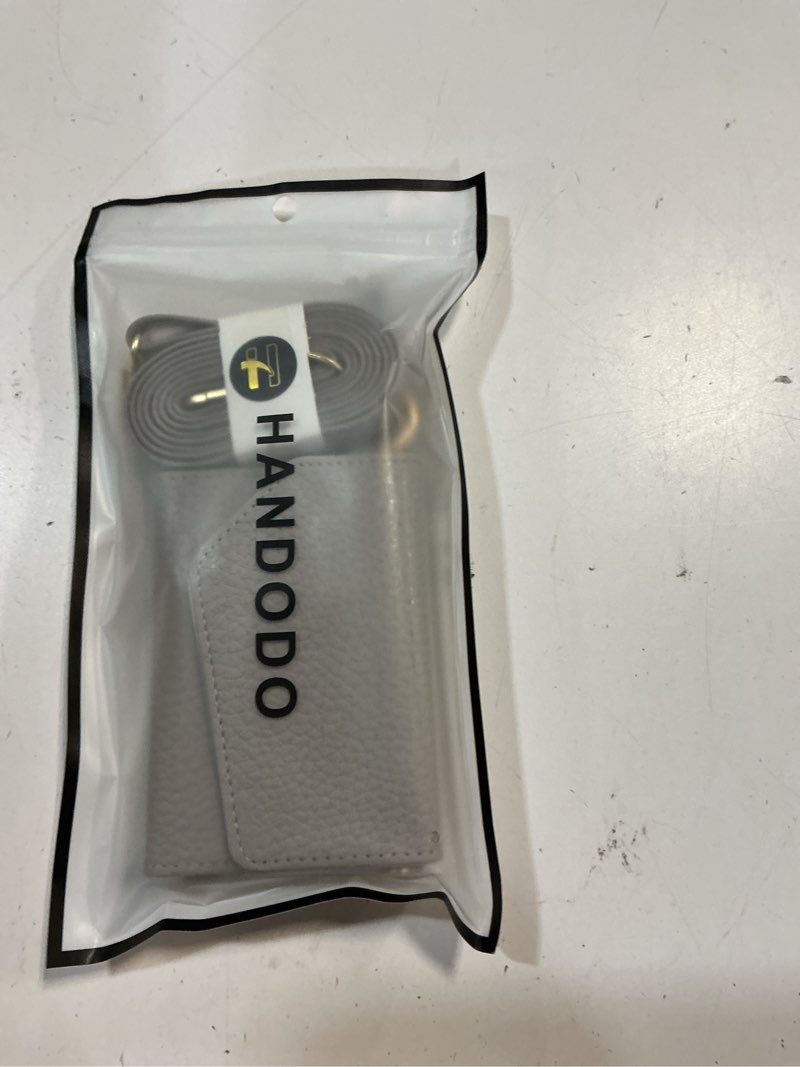 Condition photo showing New/Like New for handodo wallet case compatible with iphone 13 pro,women vegan leather detachable crossbody phone case with rfid blocking card holder adjustable strap shockproof kickstand phone wallet (grey) iphone 13 pro gunmetal grey