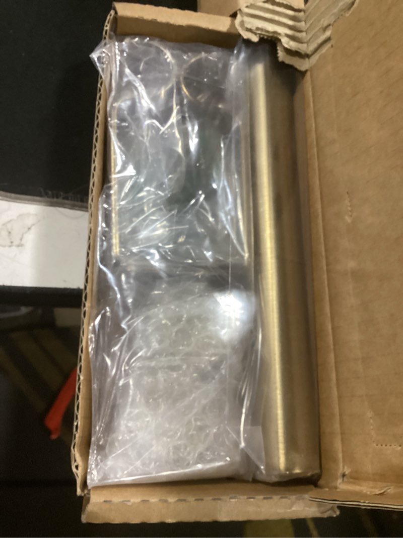 Condition photo showing Good Condition for ivilon drapery window curtain rod - end cap style design 1 inch pole. 28 to 48 inch color warm gold 28 to 48 in.