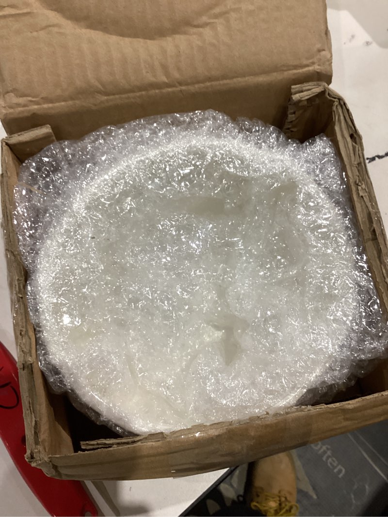 Condition photo showing As Is for kathson Slanted Ceramic Dog Bowl Tilted 15° Cat Food Water Bowls Dish Animal Pet Comfort Feeding Bowls Heavy Weighted Feeder for Wet or Dry Food (White)