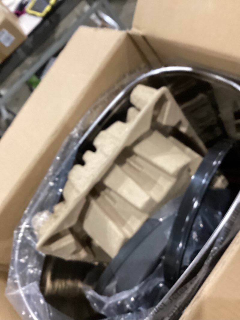 Condition photo showing item condition for Ninestars DZT-50-25 Motion Sensor Trash Can, Large, Silver