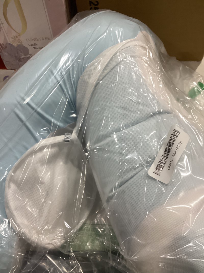 Condition photo showing Good Condition for Memory Foam Face Down Pillow After Eye Surgery- Whole BBL Pillow Face Down for Stomach Sleep, Massage-Blue
