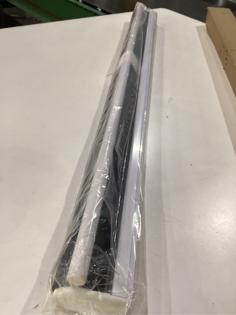Condition photo showing New/Like New for ChrisDowa Cordless Blackout Roller Shades for Windows, Thermal Insulated UV Protection Pull Down Shades, Total Blackout Window Blinds for Home, Office, Bedroom, Door (35" W x 72" H, Black) 35"W x 72"H Black