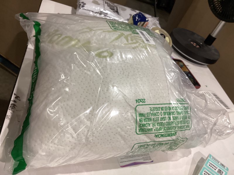 Condition photo showing Good Condition for MINUPWELL Knee Pillow for Side Sleepers - 3" Height Between Leg & Under Knee Pillow for Back Sleepers - with 850G 7D Fiber for Relieving Leg, Back, and Knee Pain - Rayon Derived from Bamboo Green-cooling 3 in