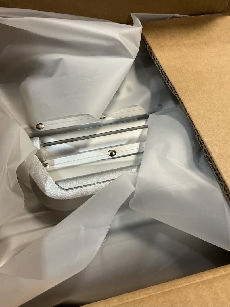 Condition photo showing New/Like New for zipperless luggage, 22.4" x 15.4" x 9.4" aviation certified, polycarbonate aluminum hardshell, expandable carry-on luggage with spinner wheels, hardshell luggage, 20 inch cabin silver 20 inch