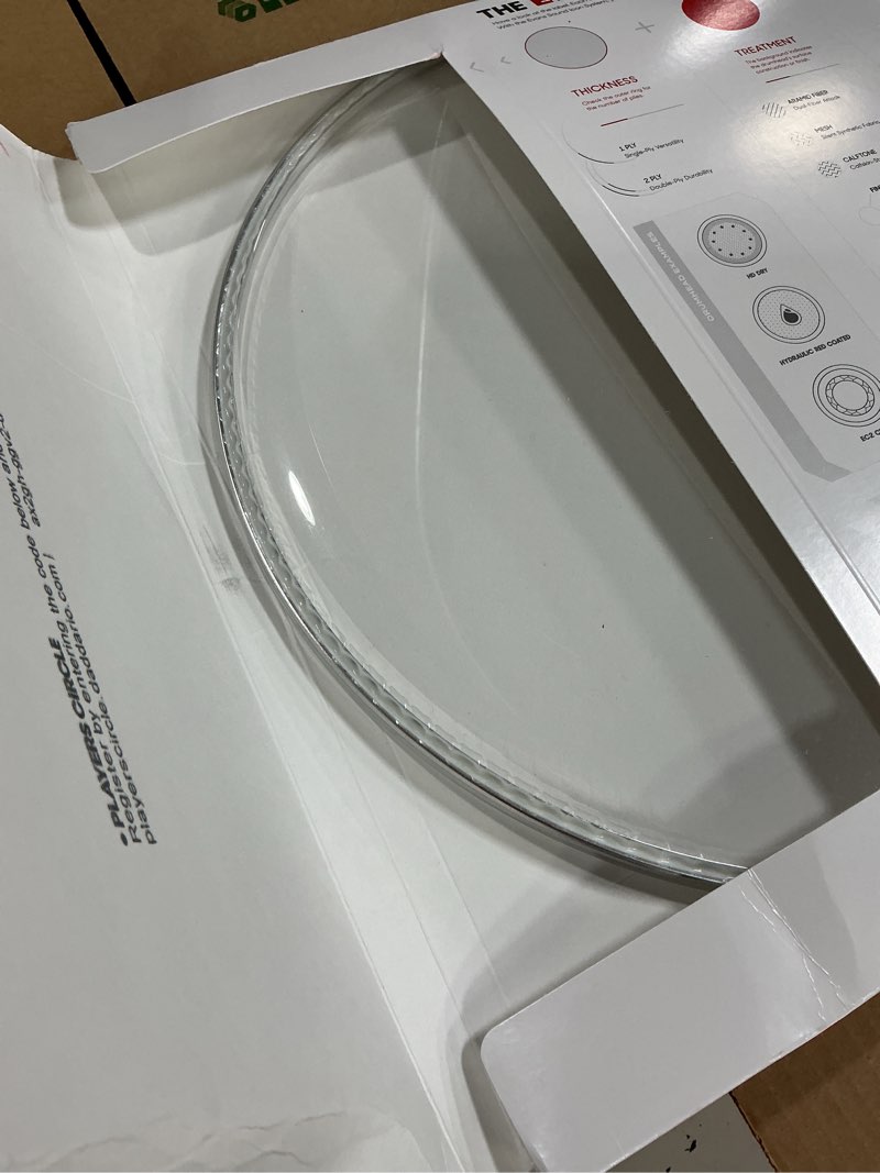 evans clear 500 snare side drum head - single ply 5mil film drumhead - ideal for deep drums or heavy rock - 14 inch