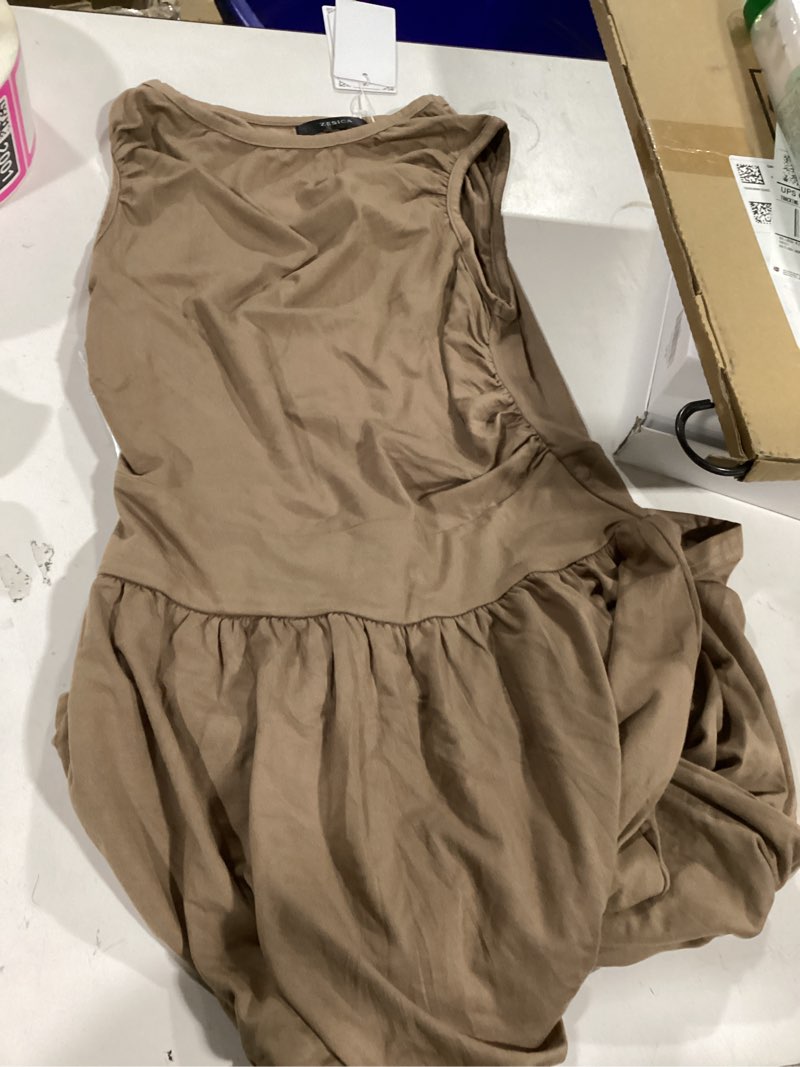 Condition photo showing Good Condition for Zesica small brown dress (similar to stock image) 