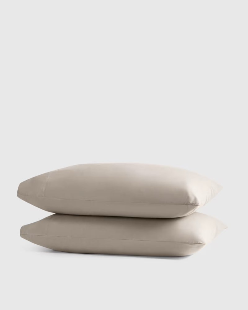 organic crisp percale pillowcase set solid dove 20in x 40in