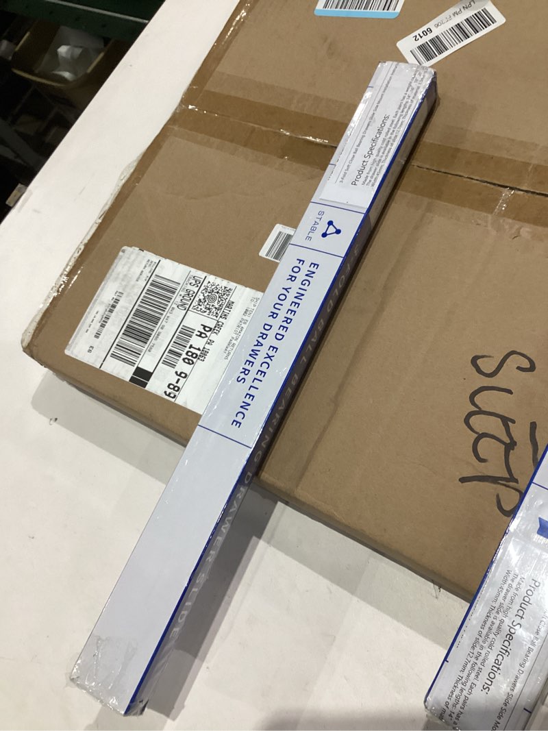 Condition photo showing New/Like New for LONTAN 1 Pair 22 Inch Side Mount Soft Close Drawer Slides 3 FOLD Full Extension Drawer Glides - 4502S3-22 Heavy Duty Ball Bearing Cabinet Rails with Rear Mounting Brackets 100 LB Capacity soft close-22inch 1 Pair+ Brackets