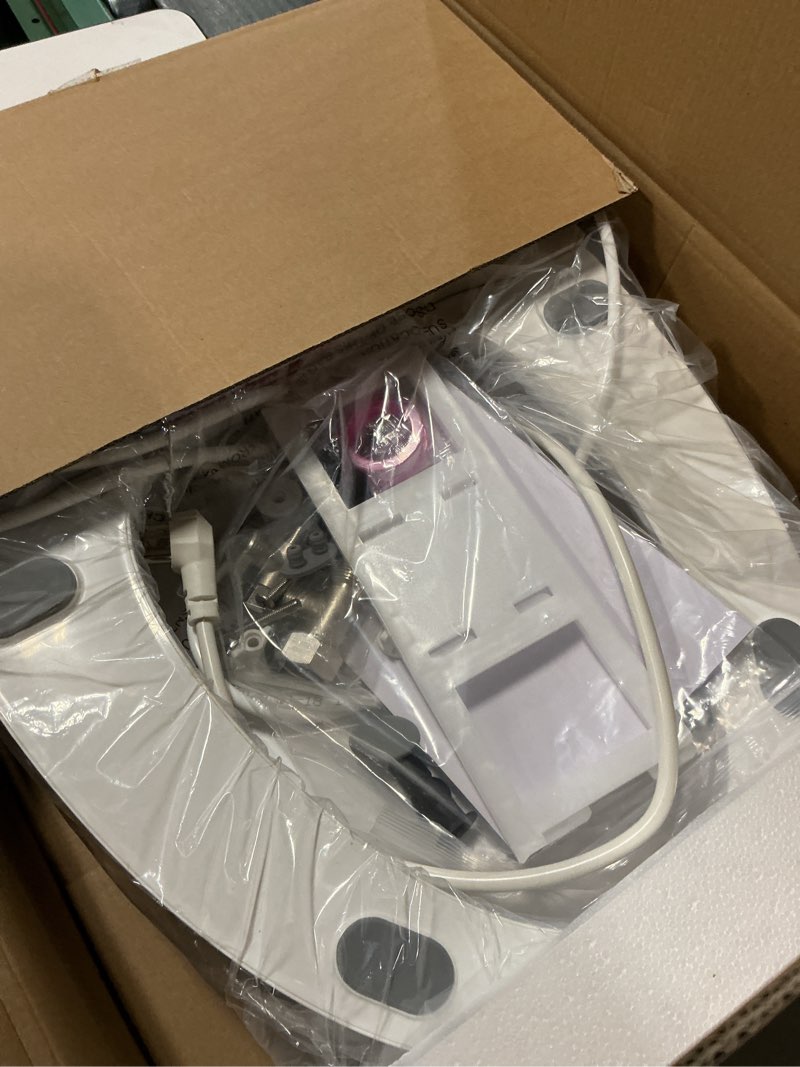 Condition photo showing Good Condition for electric bidet toilet seat, elongated, warm water with air dryer, heated seat and slow close lid, adjustable water temperature, front and rear wash, led nightlight, wireless remote, black, 102
