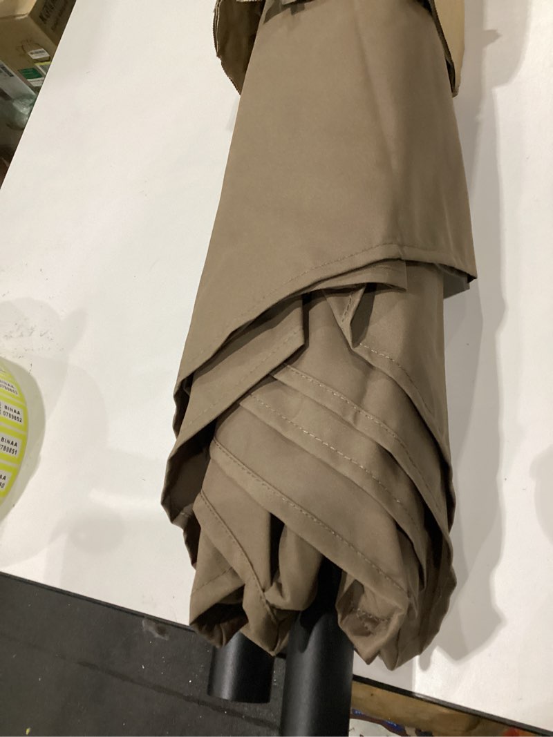 Condition photo showing Good Condition for tempera patio market outdoor table umbrella with push button tilt and crank, large sun umbrella with sturdy pole & fade resistant canopy, easy to set taupe 7.5 ft