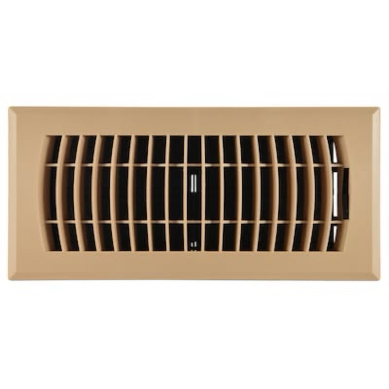 reliabilt 4-in x 12-in abs resin taupe floor register