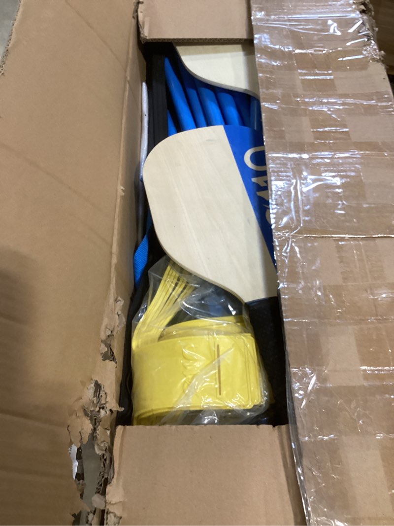 Condition photo showing Good Condition for tonchean retractable pickleball net 22ft lightweight indoor/outdoor foldable pickleball net with steady metal frame and carry bag for backyards, driveways and garages, free assembly