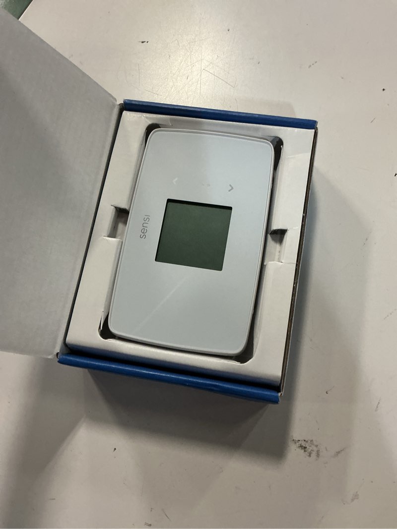 Condition photo showing Good Condition for sensi lite smart thermostat, programmable, wifi, easy diy, works with alexa, energy star certified, st25w, most systems c-wire not required, c-wire needed with heat/cool only & heat pump system -white