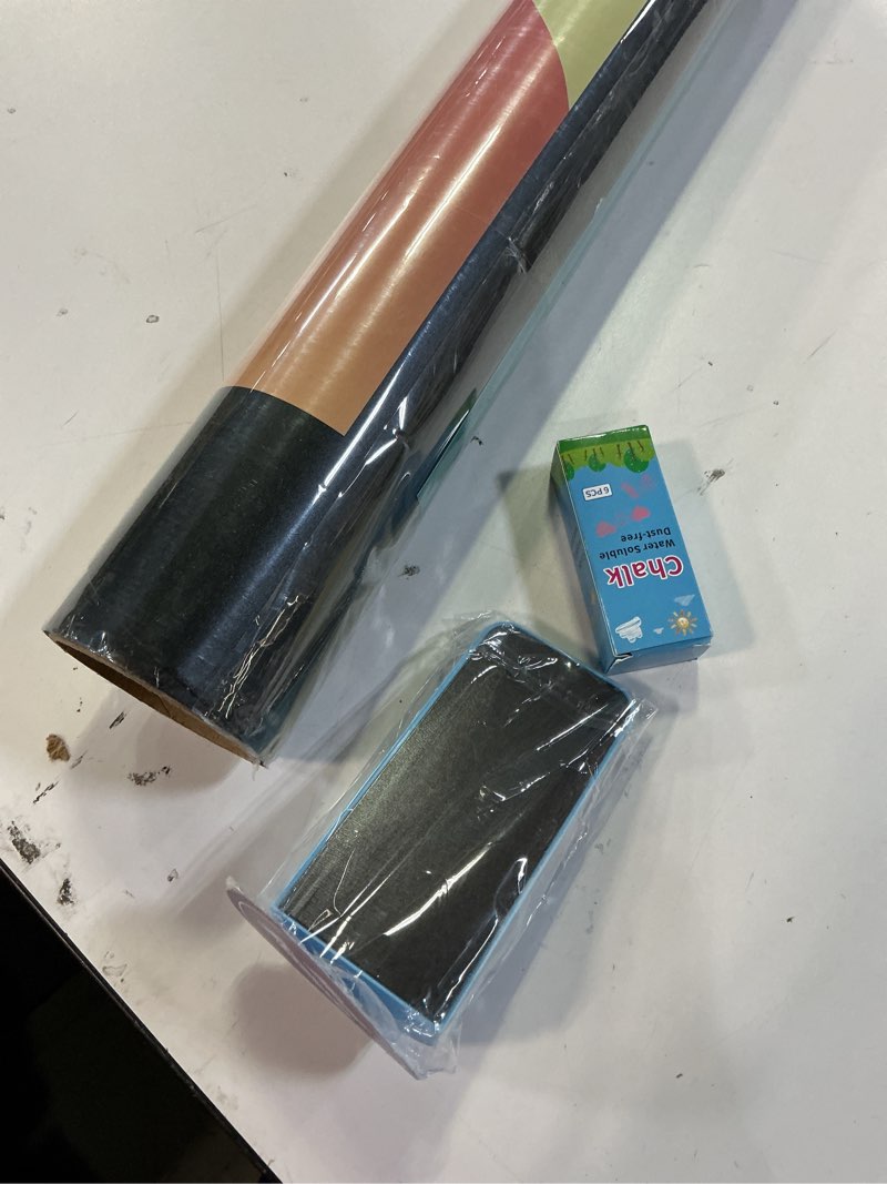 Condition photo showing Good Condition for Arch Magnetic Wall Decal - 40" x 18" Matte Finish Chalkboard Sticker for Wall - Magnetic Board for Playroom, Home Classroom(Black) Black 40"W x 18"H