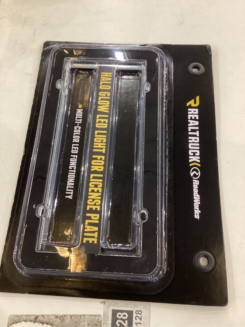 Condition photo showing New/Like New for RoadWorks RealTruck Halo Glow Light for License Plates, amber and white LEDs | HALO1006 Amber / White