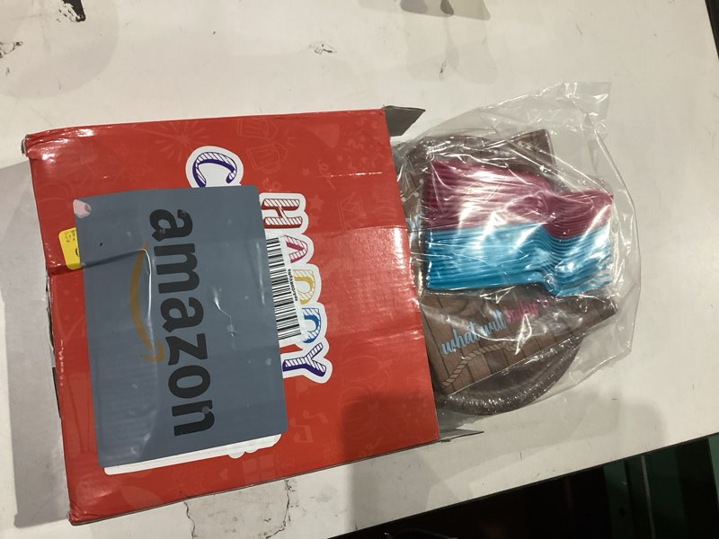 Condition photo showing Good Condition for grencian 96 pcs boots or bows gender reveal decorations what will baby be he or she paper plates and napkins disposable blue or pink tableware set for western cowgirl cowboys gender reveal decorations
