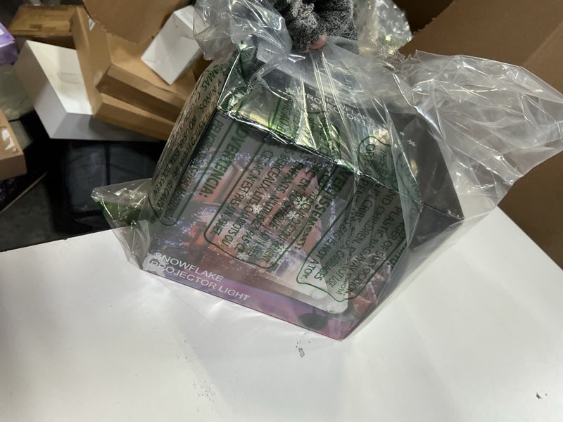 Condition photo showing Good Condition for Christmas Snowflake Projector Lights Outdoor 2025 Upgraded Dual-Head Snowfall Led Lights with Timer Waterproof Snowflake Projector Indoor for Holiday for Christmas Decoration Dual-head Snowflake Projector Light