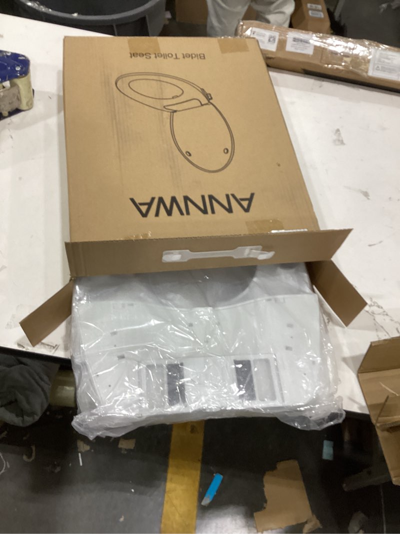 Condition photo showing As Is for Bidet Seat for Elongated Toilet Seat Non-Electric Soft Close with Quick Release Hinges for Easy Clean Dual Nozzle Front and Rear Wash(PG303A)