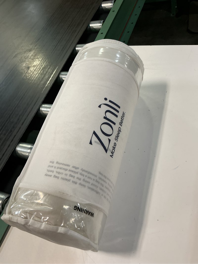 Condition photo showing New/Like New for zonli body pillows for adults, quilted long pillow for bed, body pillow with removable cotton cover and adjustable memory foam filling, full firm body pillow for side sleeper, 20"x54" (linen white)