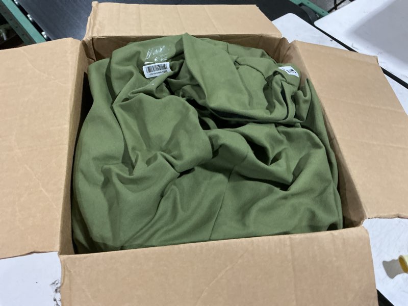 Condition photo showing Good Condition for 42 inch canvas indestructible outdoor dog bed for extra large dogs, chew proof dog bed with waterproof washable removable cover, great pet gift indoor patio pet pad for crate, green x-large green