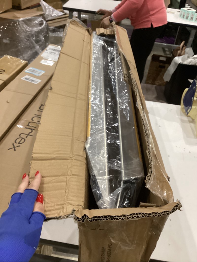 Condition photo showing Good Condition for ruedamann 71" aluminum loading ramps for pickup trucks trailers, folding motorcycle ramp, 600lbs capacity, snowmobile ramp, atv truck ramps for dirt bike, tractor, tailgate bed, usable width 8.5", 1pc