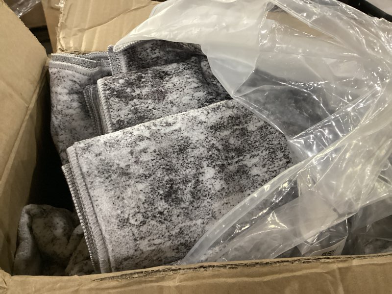 RUUGME Washable Abstract 8X10 Rug: Living Room Area Rugs Non-Slip Backing Neutral Stain Resistant Carpet for Bedroom Farmhouse Large Soft Indoor mats for Dining Room Office Entry 8X10 Grey 8' x 10' (Rectangular) Grey