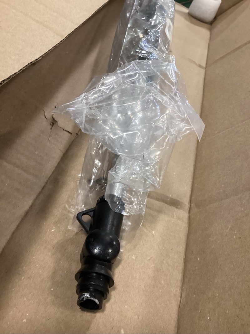 Condition photo showing As Is for RESTMO 36” Long Watering Wand, Metal Garden Hose Wand with 180° Swivel Head and 10 Spray Patterns, Heavy Duty Hose Nozzle Sprayer with Thumb Flow Control, for Water Hanging Baskets, Shrubs, Silver