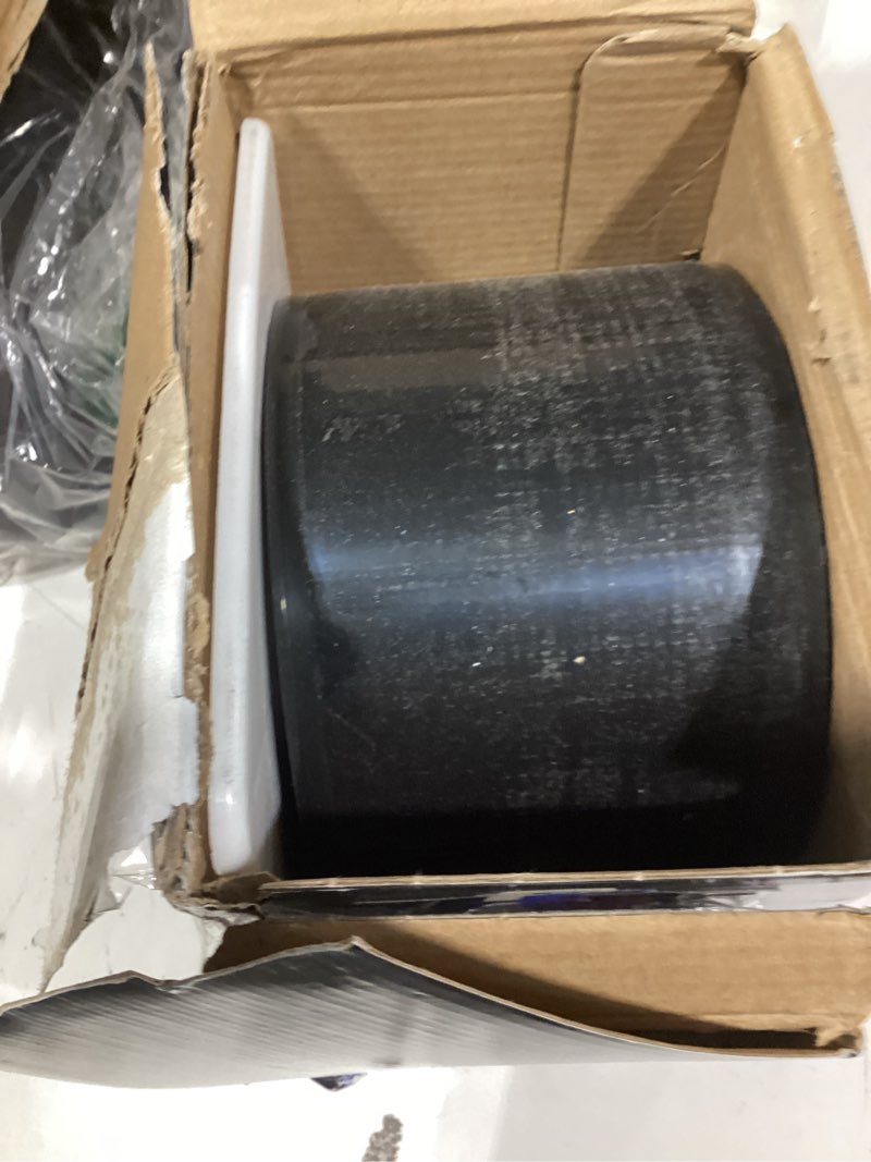 Condition photo showing As Is for black barrier film roll 4"x6" - 6.5nm thickness medical grade surface protective dental barrier film for dental, medical, tattoo - easy peel, non-stick tape (1 box of 1200 sheets) by plastcare usa