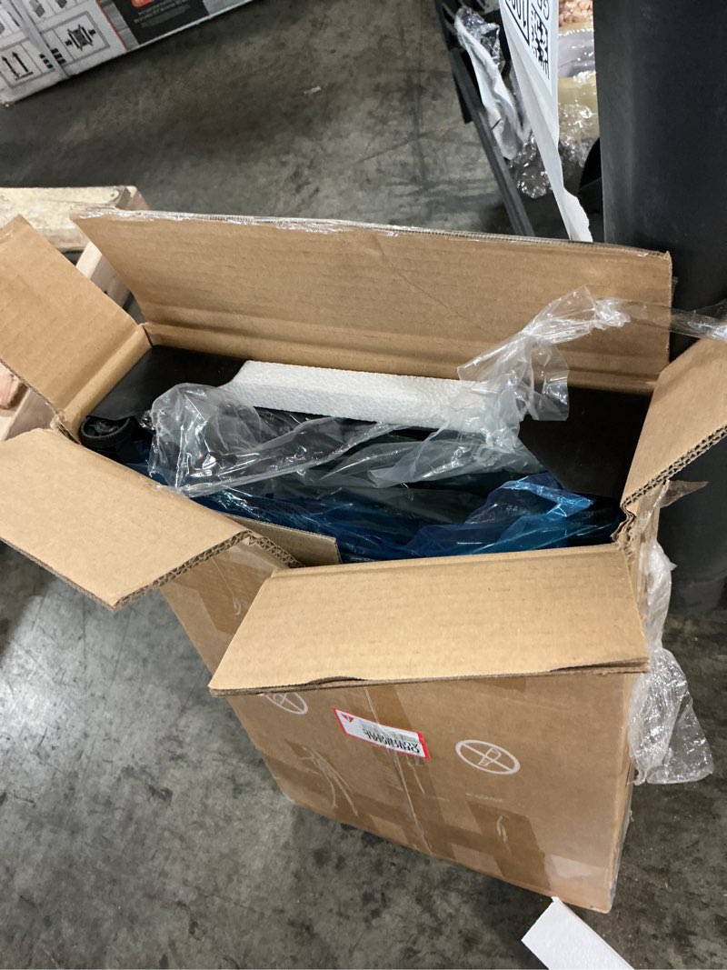 Condition photo showing New/Like New for Nightstand, Small 2 Drawer Dresser End Table Bedside Furniture, Wooden Top Fabric Bins for Bedroom, Closet, Entryway, Dorm, 11.8" D x 18" W x 20", Black Black 1