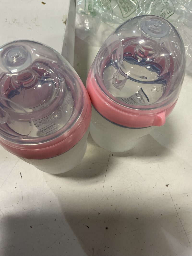 Condition photo showing Good Condition for comotomo baby bottle double pack, pink, 8oz pink 8 ounce (pack of 2)