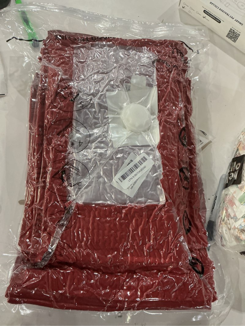 Condition photo showing New/Like New for BOANKODU Bathroom Rugs Sets 2 Piece, Extra Soft Chenille Bath Mat Absorbent Bathroom Rug, Bathroom Mat with Sturdy PVC Non-Slip Bottom, Machine Washable Bath Rugs (Burgundy) Burgundy 16" x 24" + 20" x 32" (Rectangular)