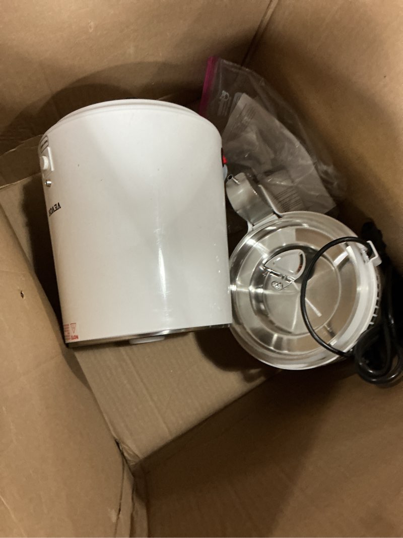 Condition photo showing Good Condition for VEVOR Water Distiller, 1.1 Gal Distilled Water Machine, 750W Pure Water Distilling w/BPA Free Plastic Container, Water Distillation Kit w/Button, Countertop Distilled Water Maker for Home, White White 1.1Gal