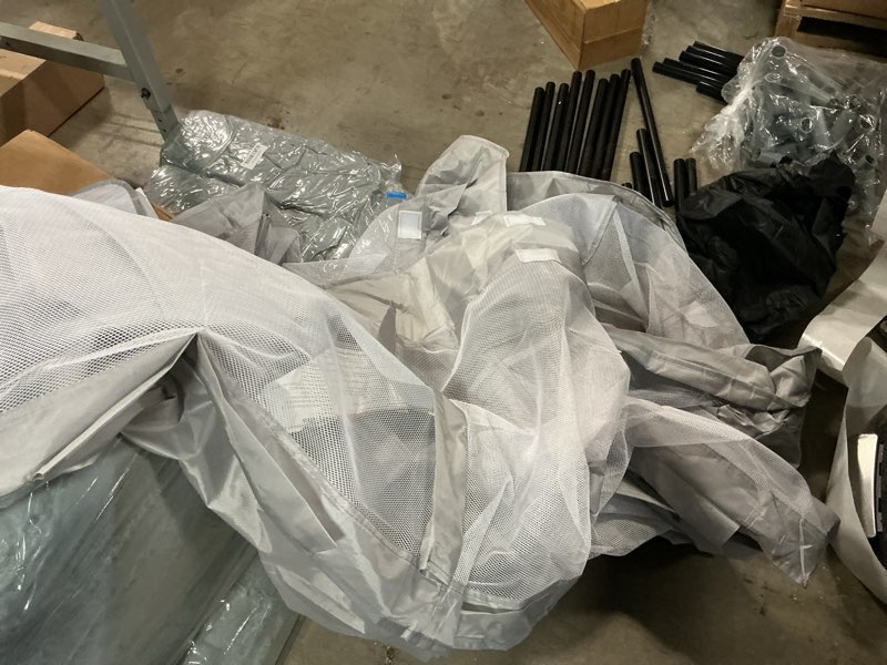 Condition photo showing As Is for Baby Playpen Play Pens for Babies and Toddlers Play Yards for Indoor & Outdoor with Breathable Mesh Anti-Fall Playpen Grey Grey 50"x50"