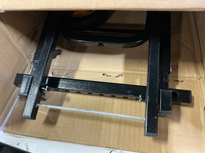 Condition photo showing As Is for rock-n-roller r2rt (micro) 8-in-1 folding multi-cart/hand truck/dolly/platform cart/26" to 39" telescoping frame/350 lbs. load capacity, black black multi-cart