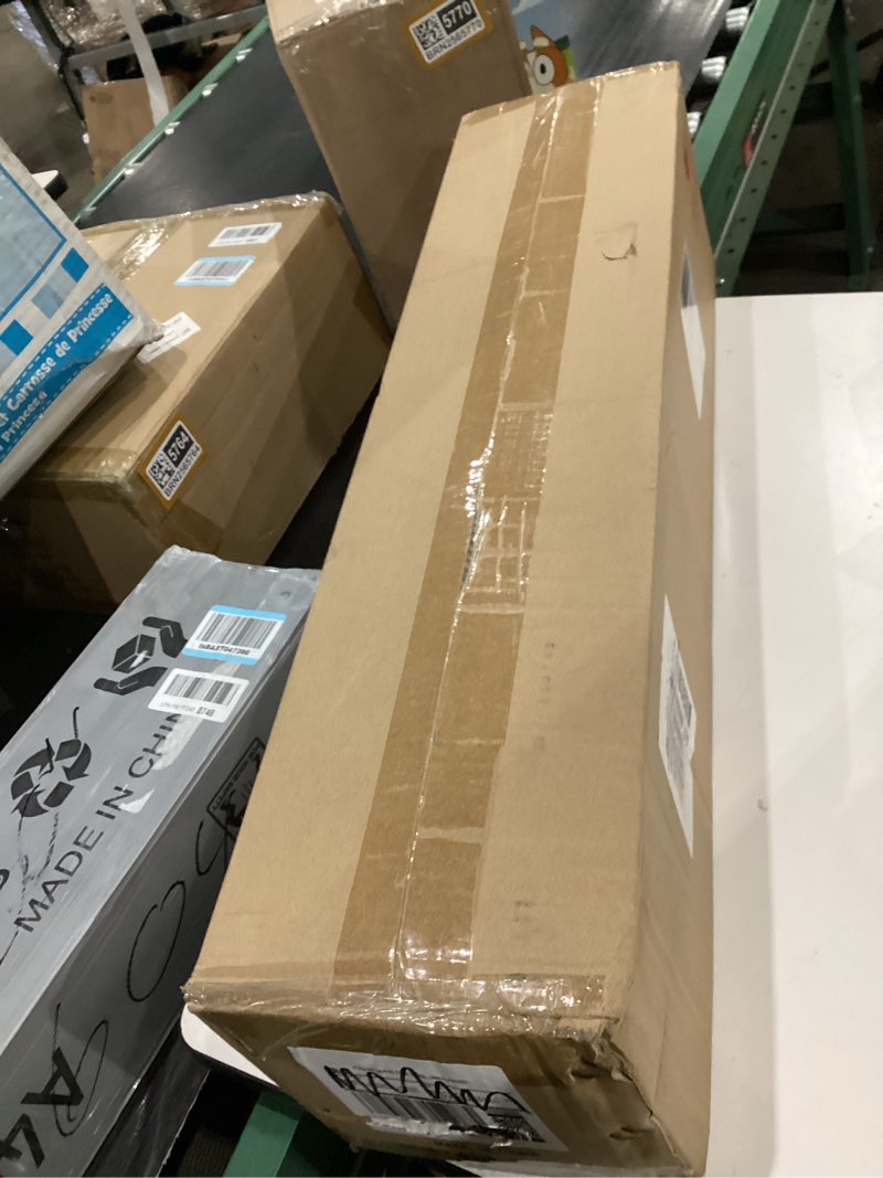 Condition photo showing New/Like New for 52 Inch Solid Wood Blades Ceiling Fan Without Light, Black Indoor/Outdoor Ceiling Fan no Light with Remote, Reversible DC Motor, 6 Speeds, 1/4/8 Hour Timer, Noiseless, Dark Walnut Blades Black 52 Inch