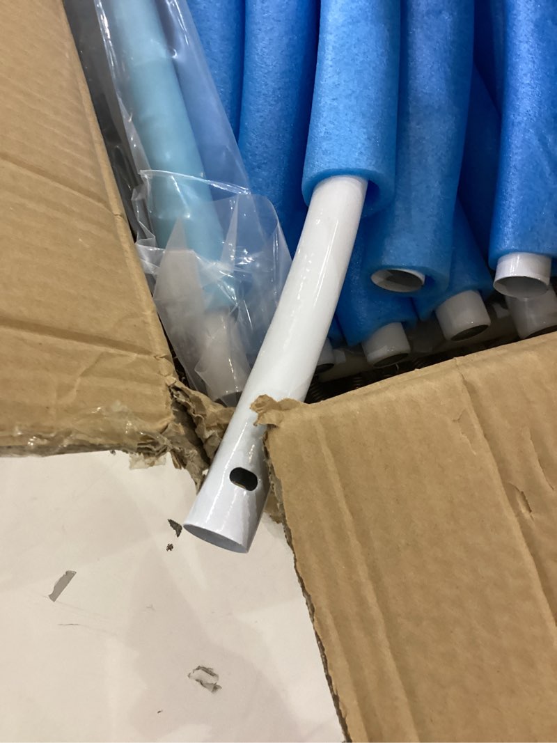 Condition photo showing New/Like New for 5FT Trampoline for Kids Baby Toddler, 60'' Indoor/Outdoor Kids & Adults Trampoline with Enclosure Net for Boys Girls Christmas Birthday Gifts Blue