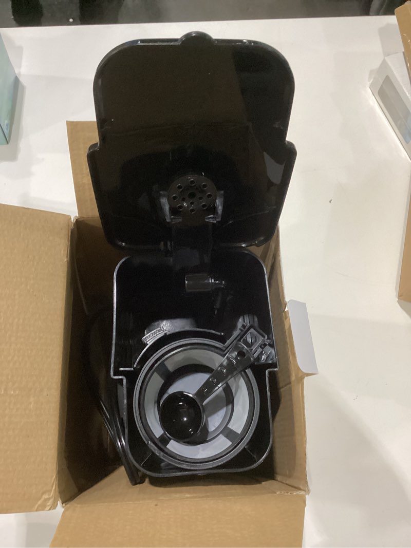 Condition photo showing Good Condition for USED Mixpresso Black Personal Single Serve Coffee Maker with 14oz Travel Mug, Drip Small Coffee Maker with Auto Shut Off, Reusable Filter, Works with Ground Coffee Only – Not for K-Cup Pods