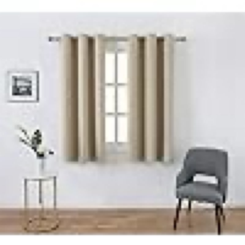 (Similar)MANGATA CASA Beige Blackout Curtains Grommets 2 Panels for Bedroom-Window Curtain Drapes for Living Room-Darkening Thermal Drape (Beige,