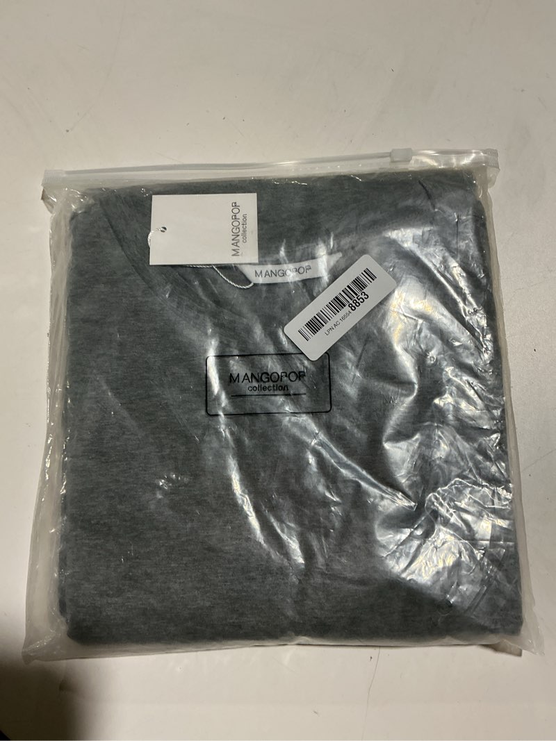 Condition photo showing New/Like New for MANGOPOP Women's Crew Neck Short Sleeve Bodysuit Long Sleeve Body Suit T Shirts Basic Slim Fitted Tops C1 Fleece Lined Black X-Small