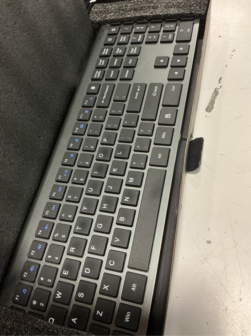 Condition photo showing Good Condition for 2.4g wireless slim full-size keyboard with numeric keypad, calculator button, usb receiver, fn lock, ultra-thin scissor switch design, computer keyboard for laptop pc windows mac?without mouse? k426-grey