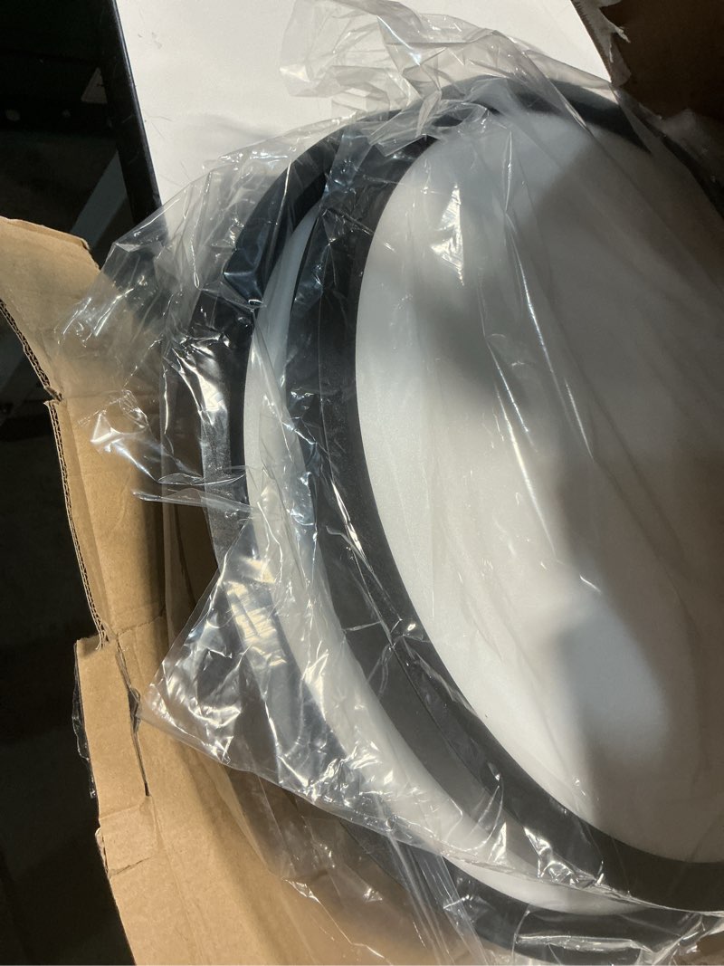 Condition photo showing Good Condition for 4pk 15.8 inch led flush mount ceiling light fixture,36w super slim black led ceiling light 3600lm,3000k/4000k/6000k cct selectable,close to ceiling round flat panel light for bedroom,kitchen,hallway