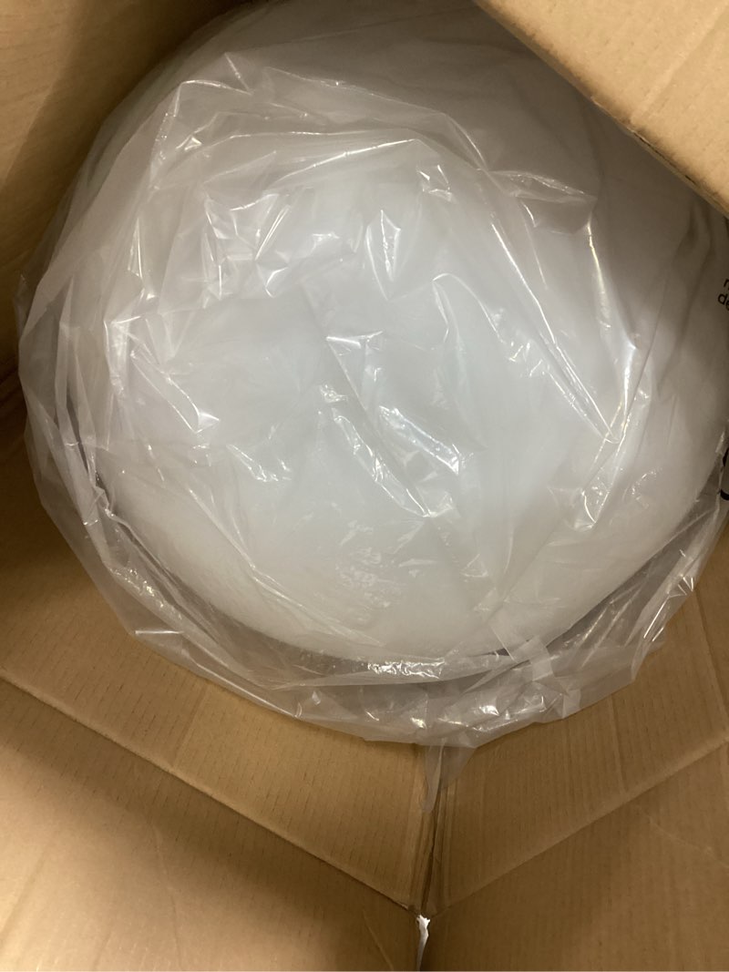 Condition photo showing Good Condition for 20-in led glowing ball light, large rechargeable led globe orb light w/remote, dimmable rgb color changing globe floor lamp, indoor/outdoor waterproof mood lamp for home garden patio lawn party decor 20-inch